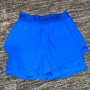 Blue Lululemon size 6 shorts, only worn a few time, in great condition